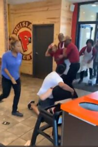 Popeyes Employee Jump Video